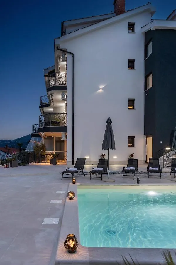 Villa Adriatic, Apartment Chiara With Sea View And Heated Swimming Pool, Free Private Parking, Icici